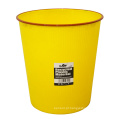 Caixa de lixo de plástico amarelo aberto para casa (B06-931-2)